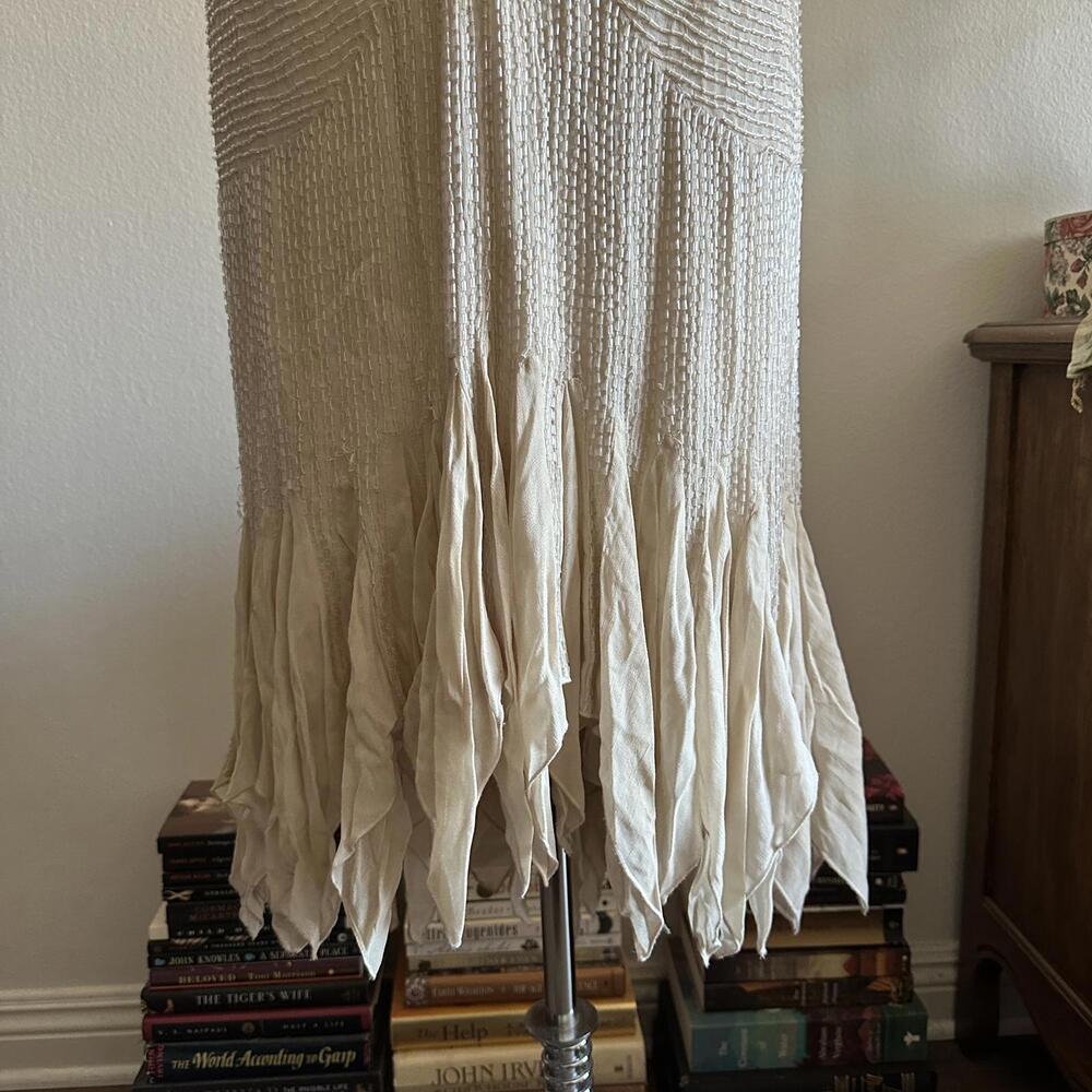 Gryphon NY cream beaded flapper style dress - Picture 6 of 9